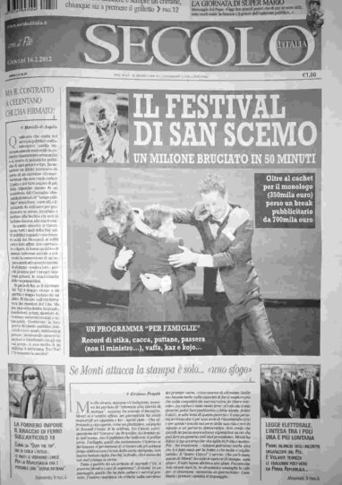 giovedì 16 febbraio 2012