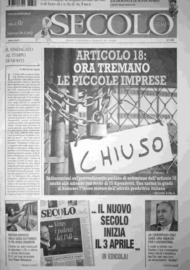 giovedì 29 marzo 2012