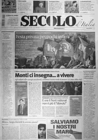 giovedì 26 aprile 2012