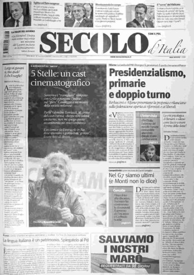 sabato 26 maggio 2012