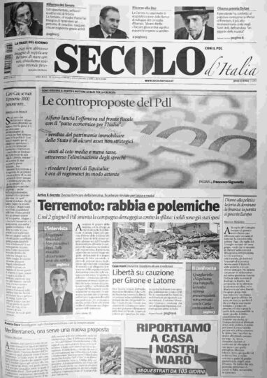 giovedì 31 maggio 2012