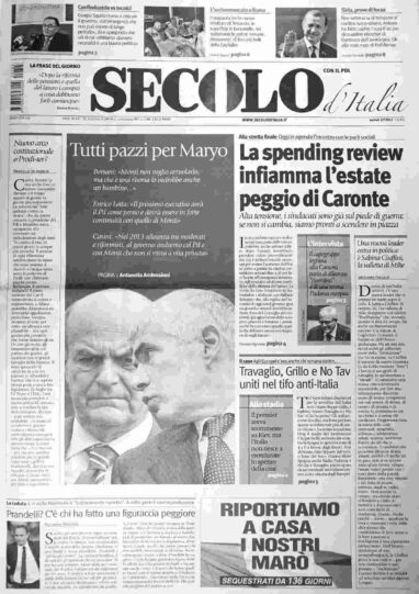 martedì 3 luglio 2012