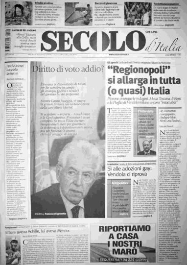 sabato 29 settembre 2012