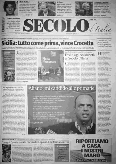 martedì 30 ottobre 2012