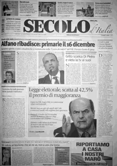 mercoledì 7 novembre 2012