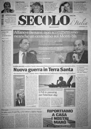 venerdì 16 novembre 2012