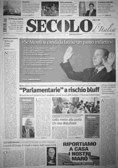 giovedì 13 dicembre 2012