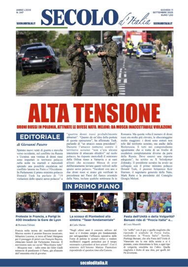 Giovedì 11 settembre 2025