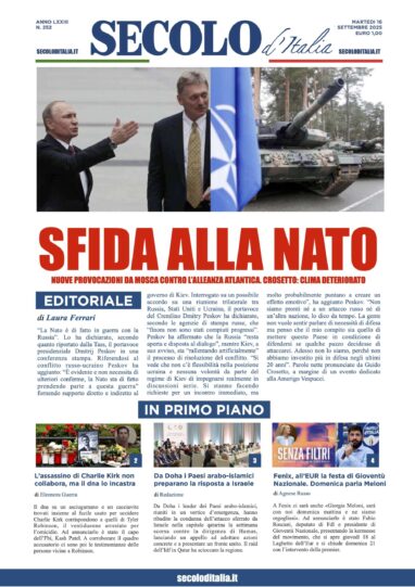 Martedì 16 settembre 2025