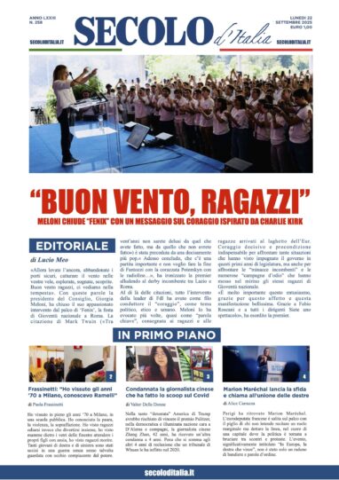 Lunedì 22 settembre 2025
