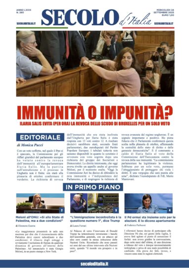 Mercoledì 24 settembre 2025