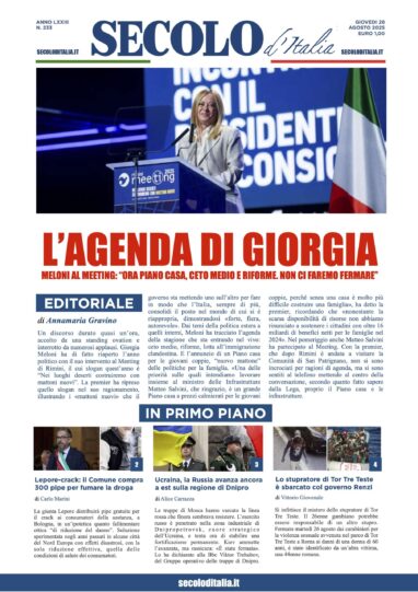 Giovedì 28 agosto 2025