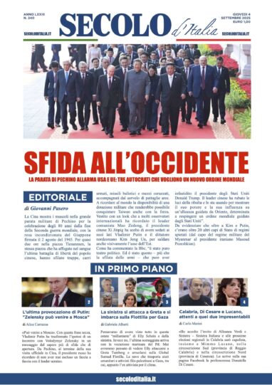 Giovedì 4 settembre 2025