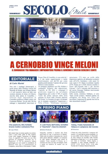 Lunedì 8 settembre 2025