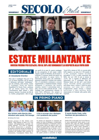 Mercoledì 3 settembre 2025