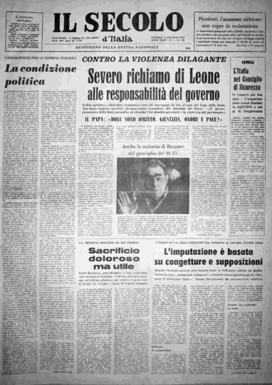 giovedì 2 gennaio 1975