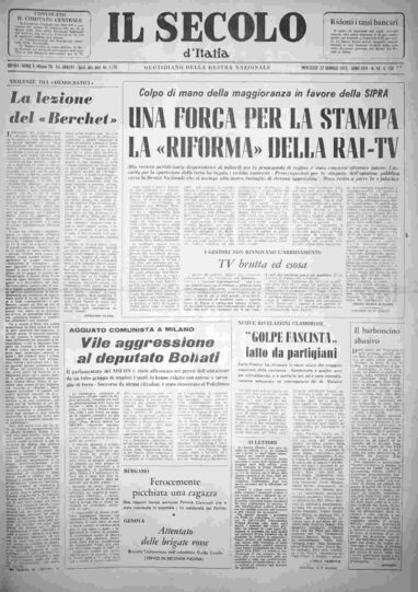 mercoledì 22 gennaio 1975