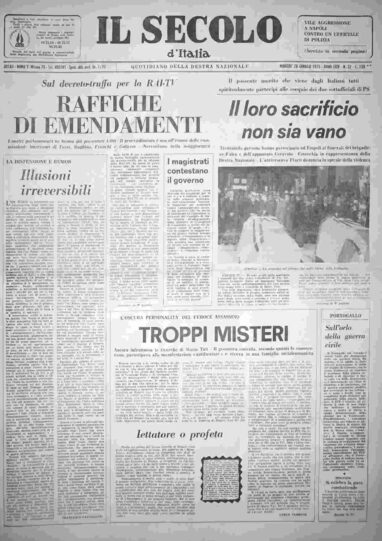 martedì 28 gennaio 1975