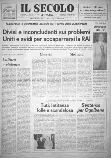 giovedì 30 gennaio 1975