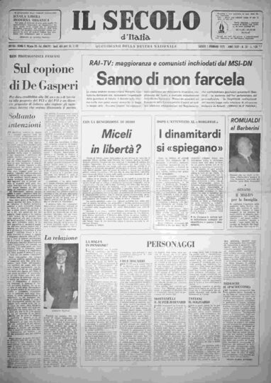 sabato 1 febbraio 1975