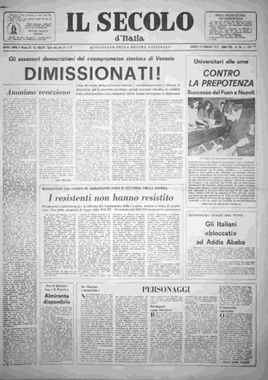 giovedì 13 febbraio 1975