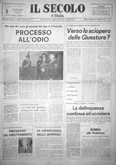 martedì 25 febbraio 1975