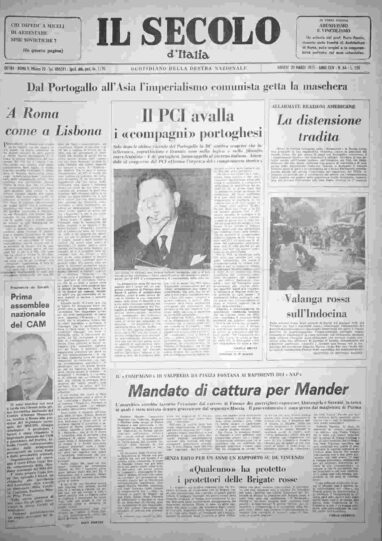 giovedì 20 marzo 1975