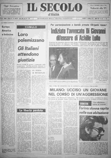 giovedì 17 aprile 1975