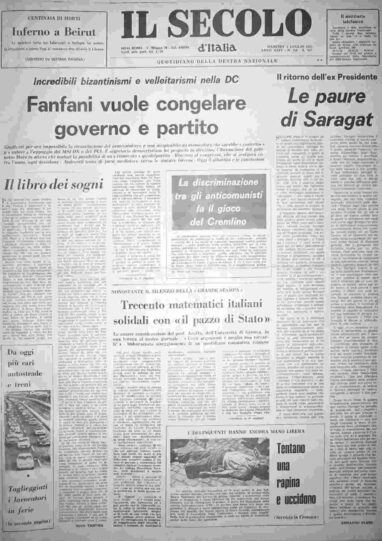 martedì 1 luglio 1975