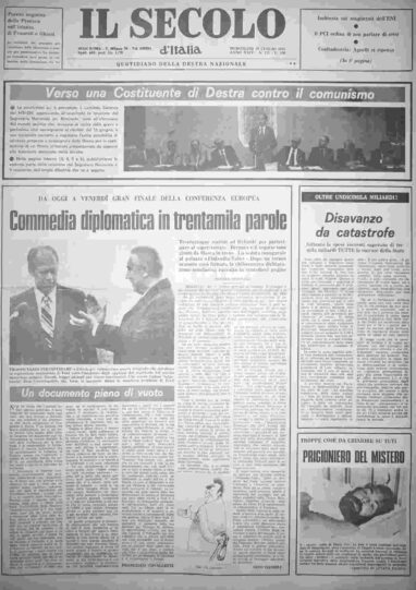 mercoledì 30 luglio 1975