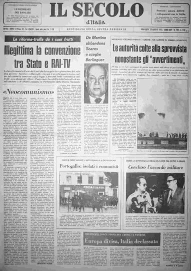 mercoledì 27 agosto 1975