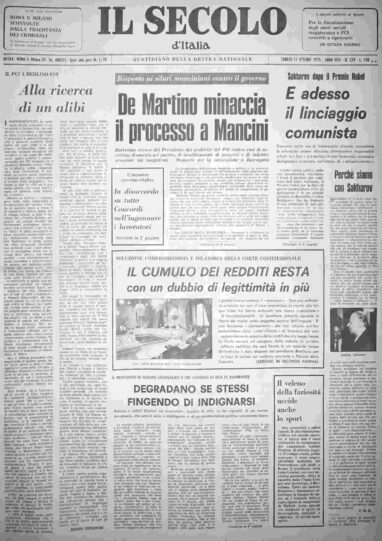 sabato 11 ottobre 1975