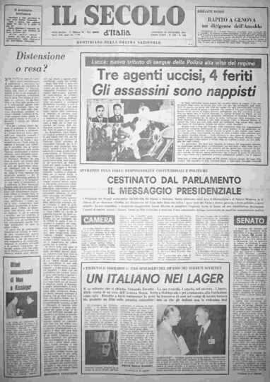 giovedì 23 ottobre 1975