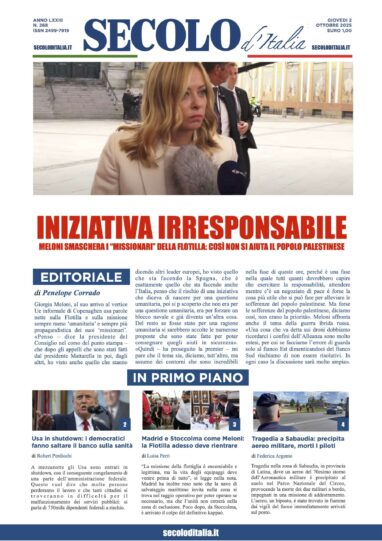 Giovedì 2 ottobre 2025