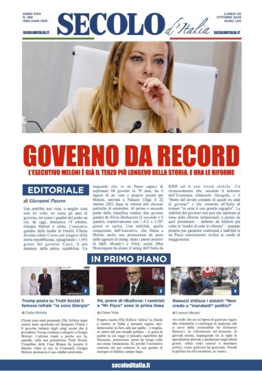 Lunedi 20 ottobre 2025