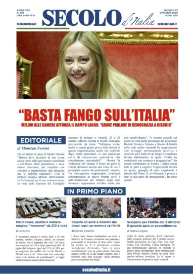 Giovedi 23 ottobre 2025