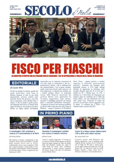 Giovedi 24 ottobre 2025