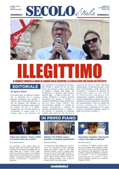 Venerdì 3 ottobre 2025