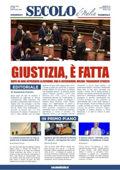 Venerdi 31 ottobre 2025