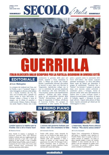 Sabato 4 ottobre 2025