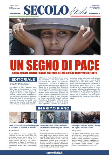 Domenica 5 ottobre 2025