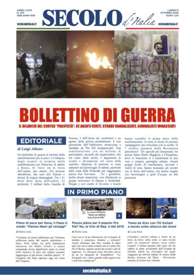 Lunedì 6 ottobre 2025