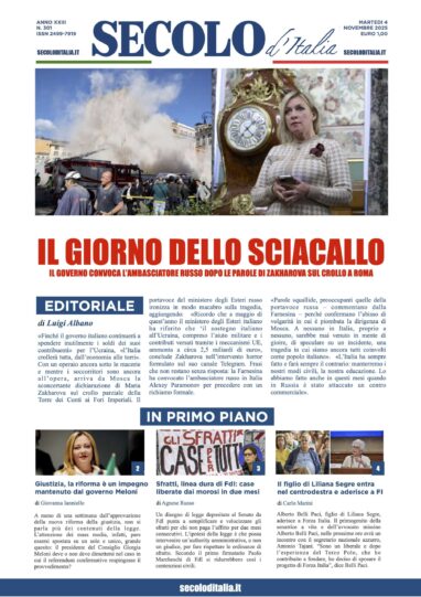 Martedi 4 novembre 2025