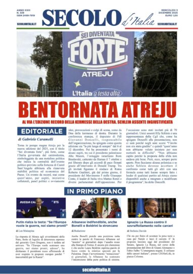 Mercoledi 3 dicembre 2025