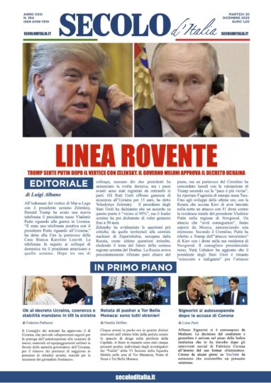 Martedi 30 dicembre 2025