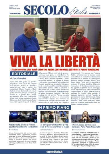 Martedi 13 gennaio 2026