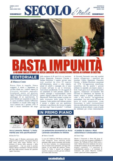 Giovedi 8 gennaio 2026