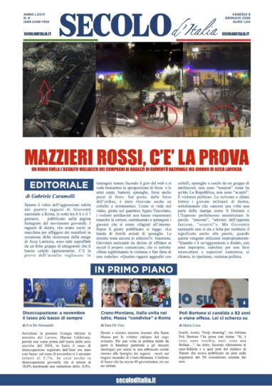 Venerdi 9 gennaio 2026