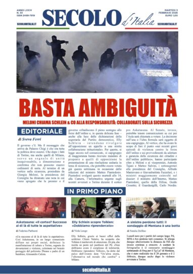 Martedì 3 febbraio 2026